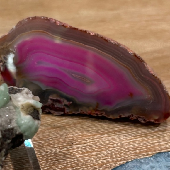 Agate Stone & Fools Gold Rock Home Decor Collection, Set of 7 - Picture 10 of 13